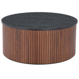 Nejaus Coffee Table, Black-Furniture - Accent Tables-High Fashion Home