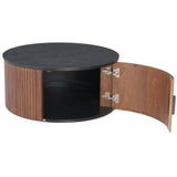 Nejaus Coffee Table, Black-Furniture - Accent Tables-High Fashion Home