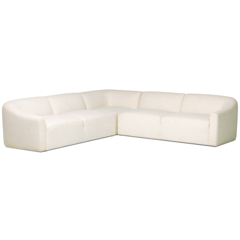 Nellie 3 Piece Sectional, Nomad Snow by Four Hands-Furniture - Sofas-High Fashion Home