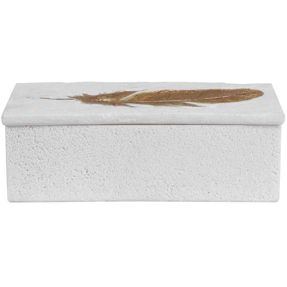 Nephele Box, Aged White-Accessories-High Fashion Home