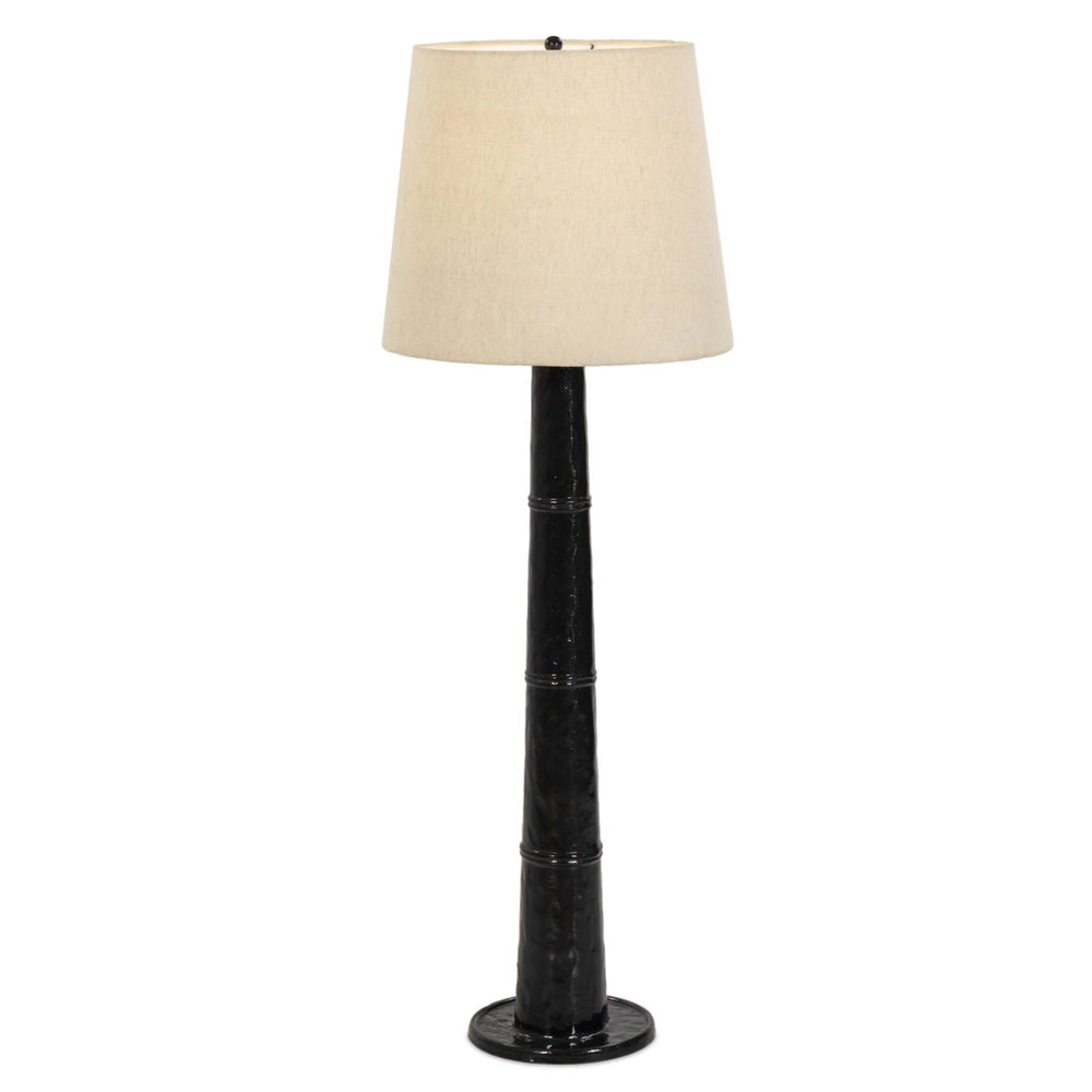 Nerissa Floor Lamp, Glossy Black by Four Hands-Lighting-High Fashion Home