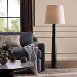 Nerissa Floor Lamp, Glossy Black by Four Hands-Lighting-High Fashion Home