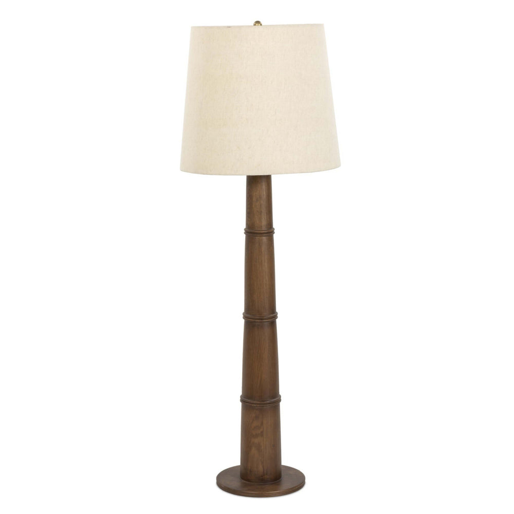 Nerissa Floor Lamp, Warm Brown Oak by Four Hands-Lighting-High Fashion Home