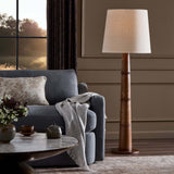 Nerissa Floor Lamp, Warm Brown Oak by Four Hands-Lighting-High Fashion Home