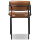 Nettie Leather Dining Chair, Sonoma Chestnut, Set of 2 by Four Hands-Furniture - Dining-High Fashion Home