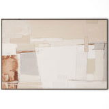 Neutral Study II Framed by Matt Green, Rustic Walnut Floater by Four Hands