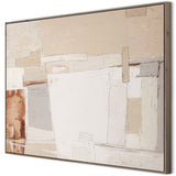 Neutral Study II Framed by Matt Green, Rustic Walnut Floater by Four Hands