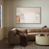 Neutral Study II Framed by Matt Green, Rustic Walnut Floater by Four Hands
