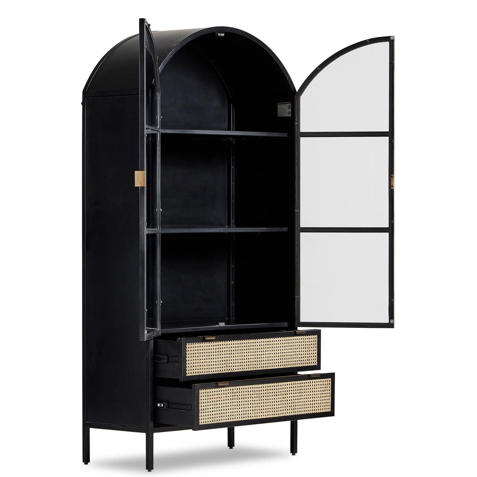 Retro oval cabinet black deals