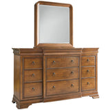 New Lou 12 Drawer Dresser, Cognac-Furniture - Bedroom-High Fashion Home