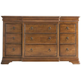 New Lou 12 Drawer Dresser, Cognac-Furniture - Bedroom-High Fashion Home