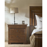 New Lou 2 Drawer Nightstand, Cognac-Furniture - Bedroom-High Fashion Home
