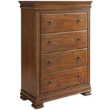 New Lou 4 Drawer Chest, Cognac-Furniture - Storage-High Fashion Home