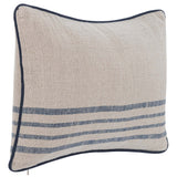 Newport Pillow, Natural/Navy