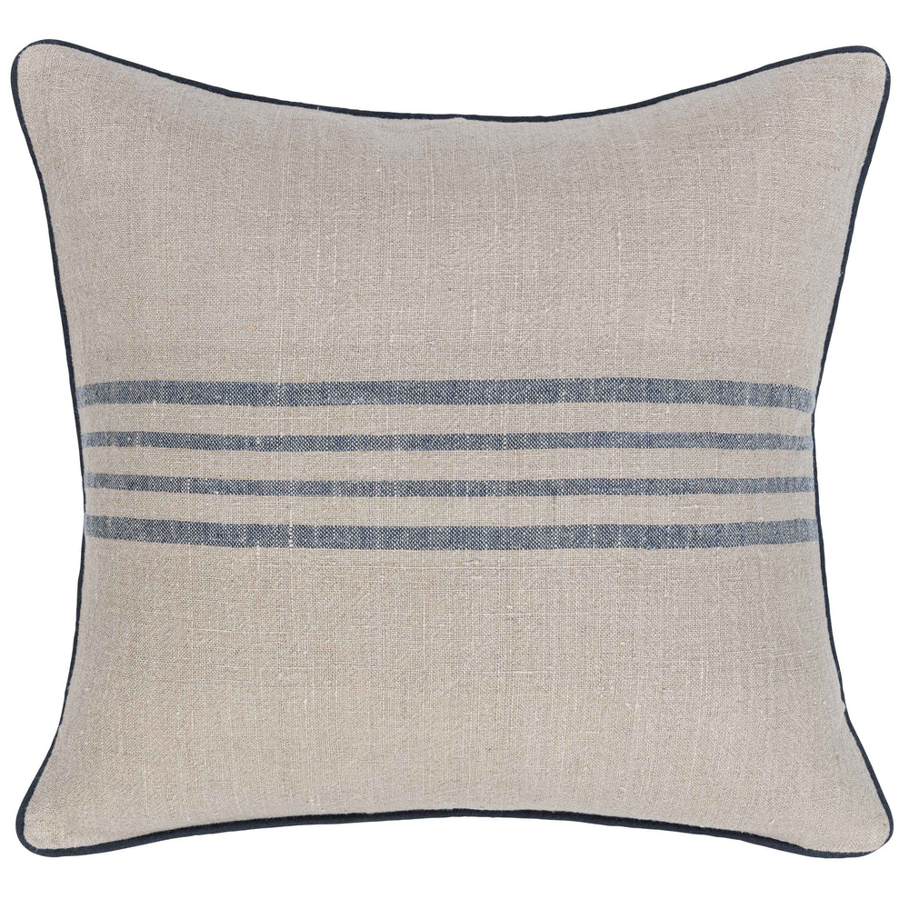 Newport Pillow, Natural/Navy