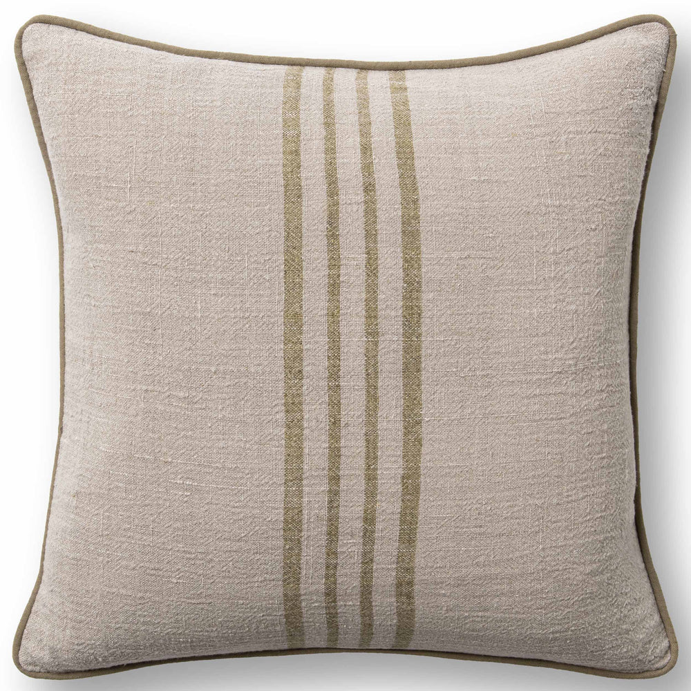 Newport Pillow, Olive Green-Accessories-High Fashion Home