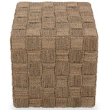 Neyla Square End Table, Natural-Furniture - Accent Tables-High Fashion Home