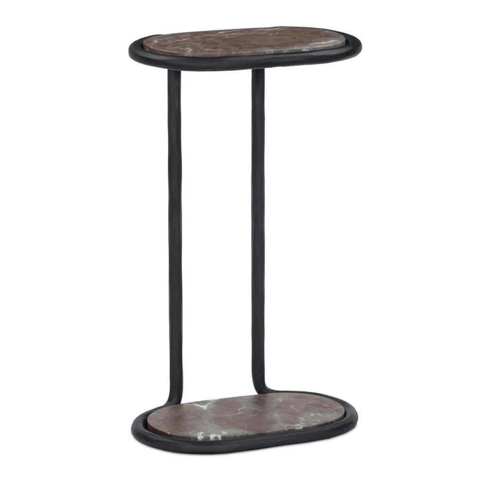 Niccola End Table, Smoke & Russet/Gunmetal by Four Hands