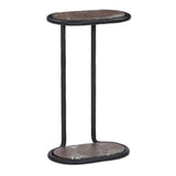 Niccola End Table, Smoke & Russet/Gunmetal by Four Hands
