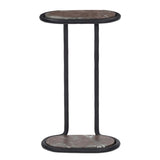 Niccola End Table, Smoke & Russet/Gunmetal by Four Hands