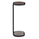 Niccola End Table, Smoke & Russet/Gunmetal by Four Hands