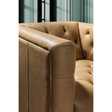 Nicolla Leather Chair, Texas Stone-Furniture - Chairs-High Fashion Home