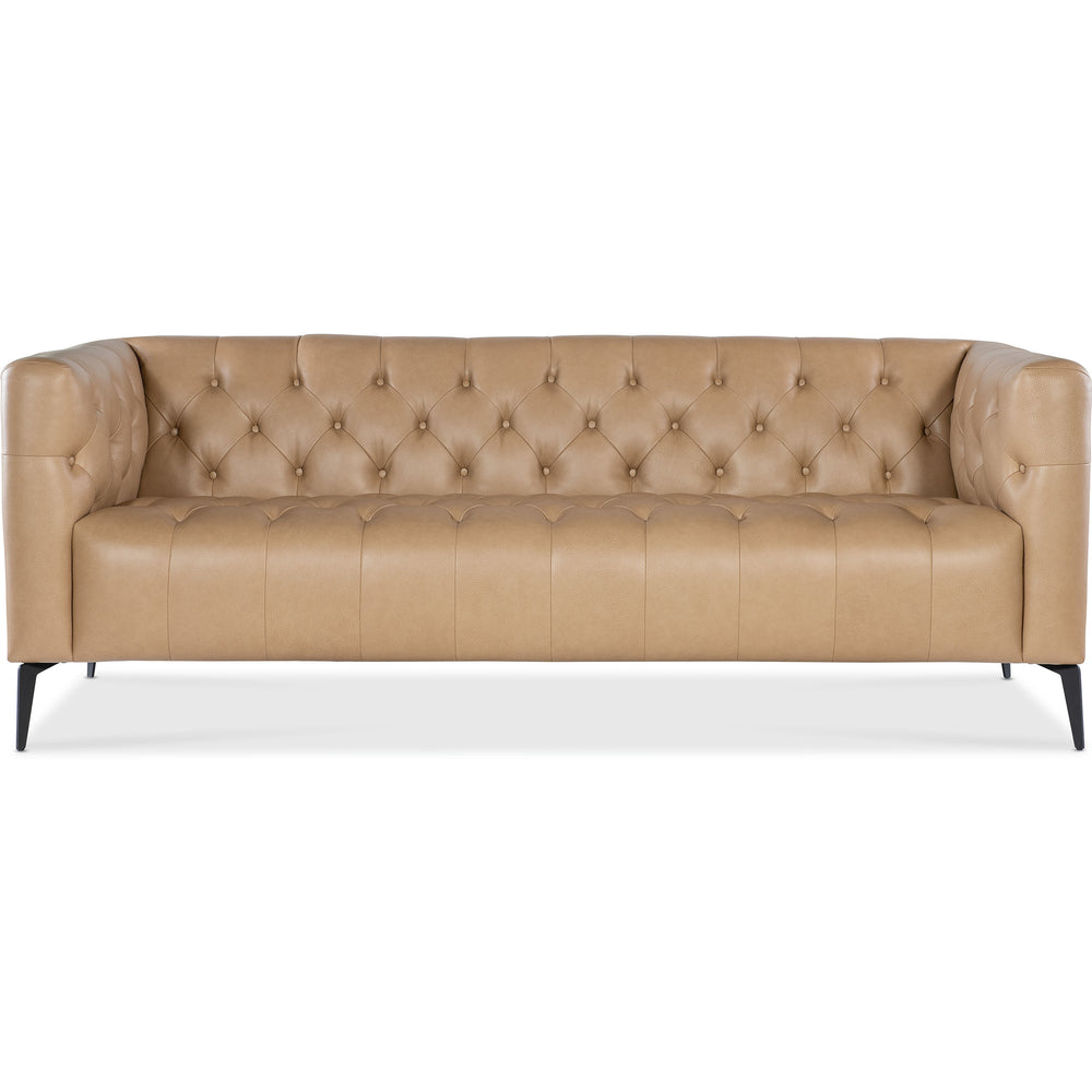 Nicolla Leather Sofa, Texas Stone-Furniture - Sofas-High Fashion Home