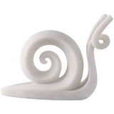 Ninove Snail Statuary, White-Accessories-High Fashion Home