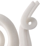 Ninove Snail Statuary, White-Accessories-High Fashion Home