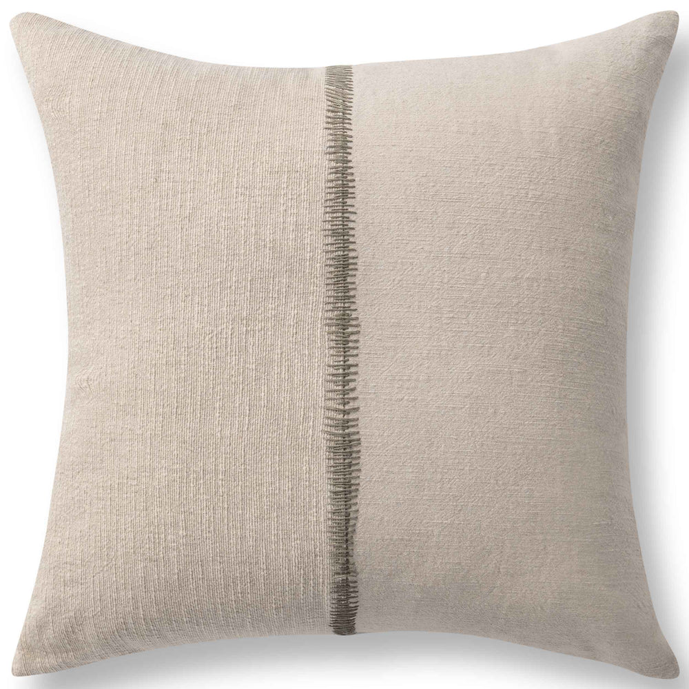 Nisha Pillow, Natural/Dry Sage-Accessories-High Fashion Home
