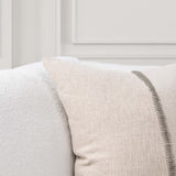 Nisha Pillow, Natural/Dry Sage-Accessories-High Fashion Home