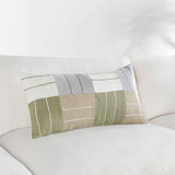 Niya Lumbar Pillow, Wheat Green Multi-Accessories-High Fashion Home
