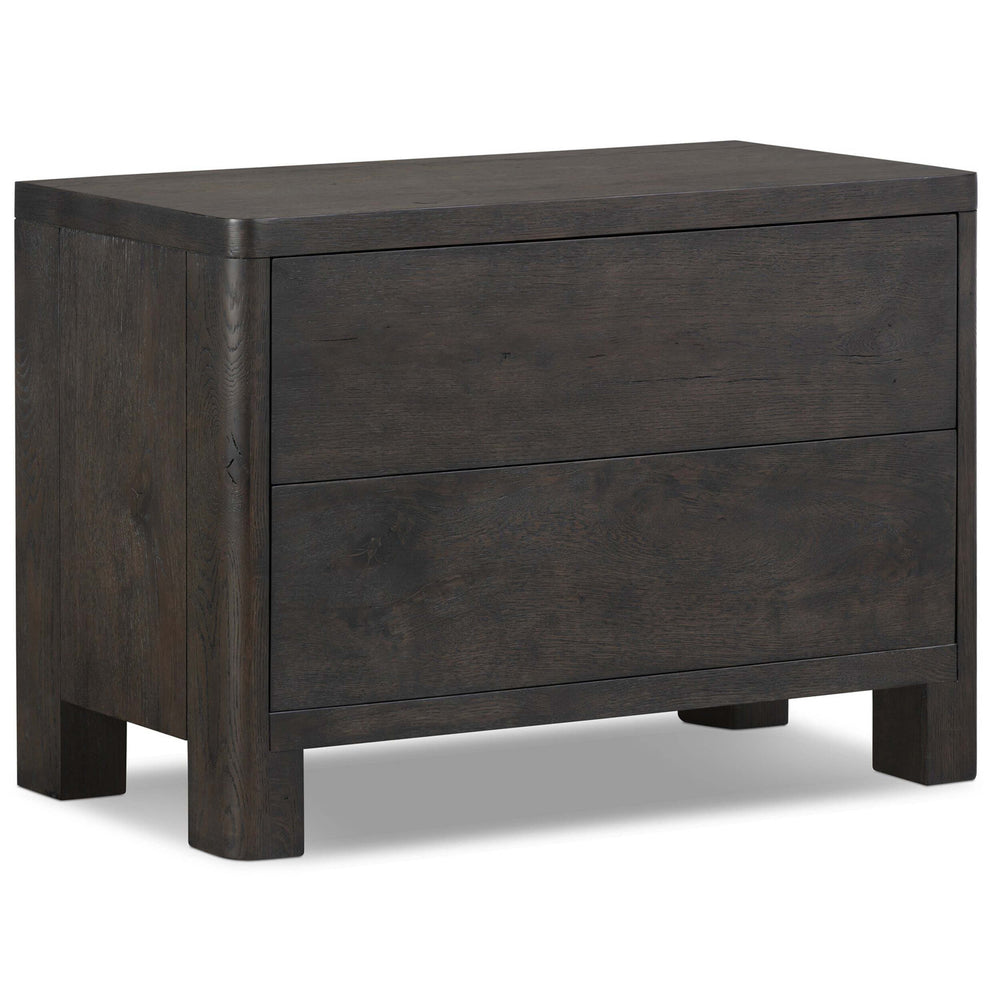 Noeline Nightstand, Smoked Black Oak-High Fashion Home