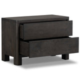 Noeline Nightstand, Smoked Black Oak-High Fashion Home
