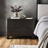 Noeline Nightstand, Smoked Black Oak-High Fashion Home