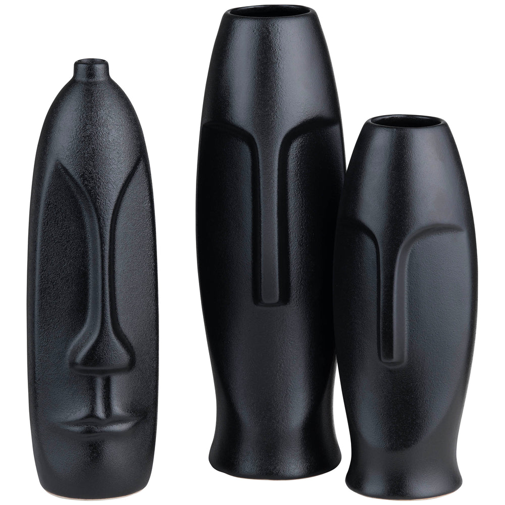 Noir Vases, Black-Accessories-High Fashion Home