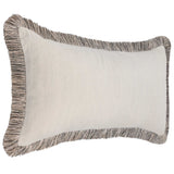 Nola Lumbar Pillow, Natural/Black