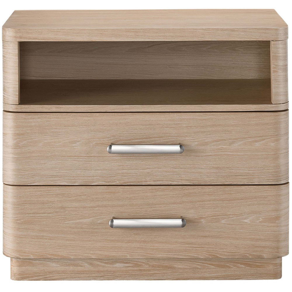 Nomad 2 Drawer Nightstand, White Oak-Furniture - Bedroom-High Fashion Home