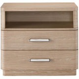 Nomad 2 Drawer Nightstand, White Oak-Furniture - Bedroom-High Fashion Home