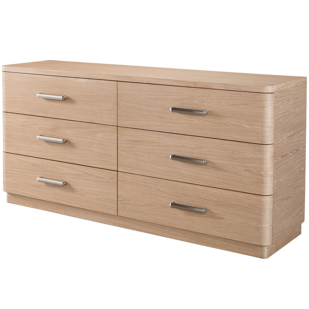Nomad 6 Drawer Dresser, White Oak-Furniture - Storage-High Fashion Home