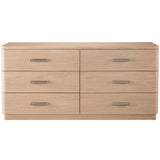 Nomad 6 Drawer Dresser, White Oak-Furniture - Storage-High Fashion Home