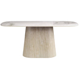 Nooka Dining Table, White-Furniture - Dining-High Fashion Home