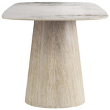 Nooka Dining Table, White-Furniture - Dining-High Fashion Home