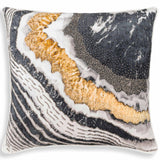 Noor Pillow II, Black/Gold-Accessories-High Fashion Home