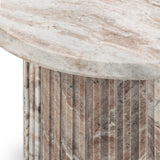Nordens Round End Table, Rusty Gray-Furniture - Accent Tables-High Fashion Home