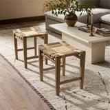 Norma Accent Stool, Natural by Four Hands-Furniture - Benches-High Fashion Home
