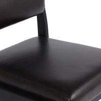 Norris Leather Desk Chair, Sonoma Black