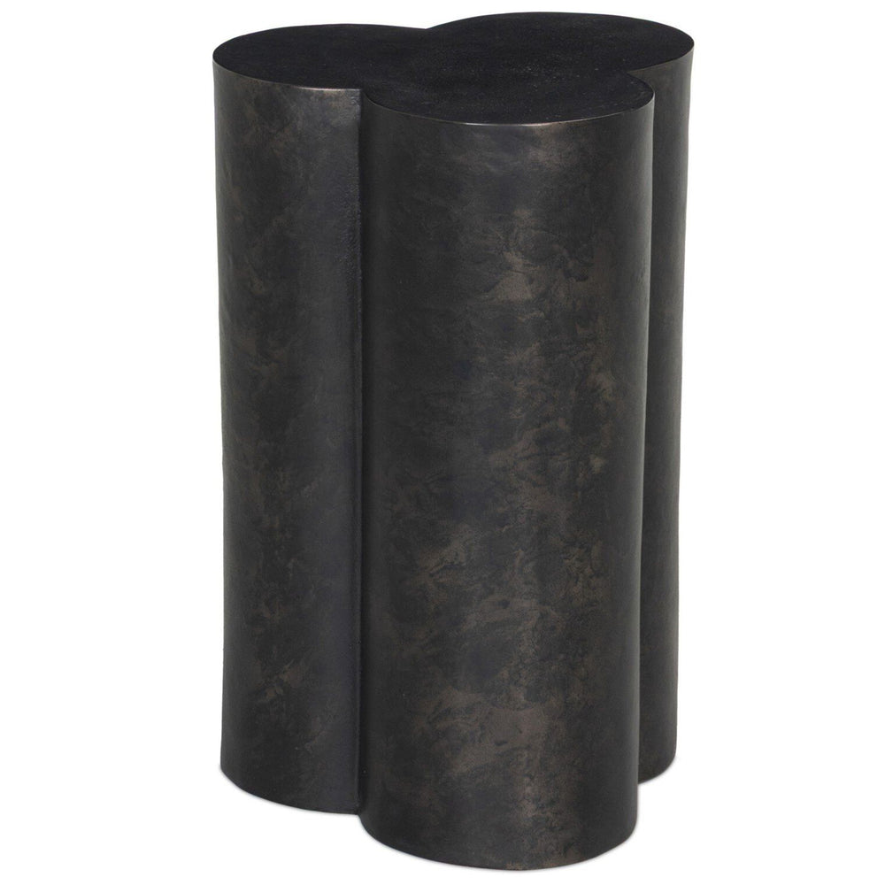 North Outdoor End Table, Distressed Bronze by Four Hands-Furniture - Outdoor-High Fashion Home