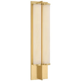 Northfield Double Wall Sconce, Aged Brass