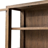 Mercantile Shop Store Cabinet, Aged Brown